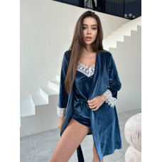 Мод 061-1 Халат+ майка +шорты +штаны 