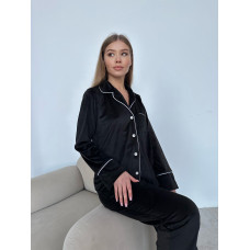 мод 121 -4⠀ Плюшевая пижама с кантом Рубашка + Брюки мод 121 -4⠀ Плюшевая пижама с кантом Рубашка + Брюки