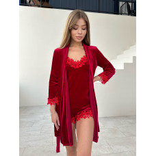 Мод 116 Халат+ майка +шорты +штаны Мод 116 Халат+ майка +шорты +штаны