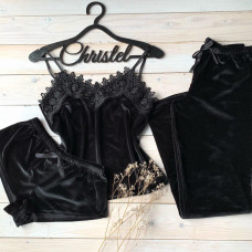 Бархатная пижама  Модель 057-15