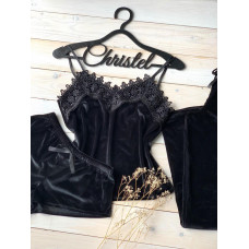 Бархатная пижама  Модель 057-15