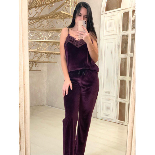 Бархатная пижама Модель 057-25