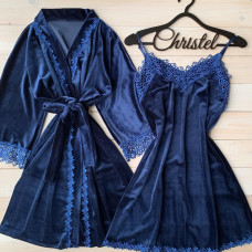 Пижама женская  ( халат+комбинация)