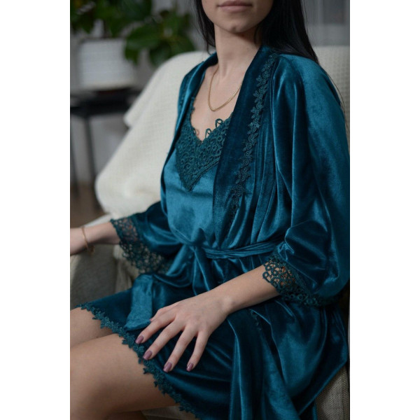 Бархатная пижама от украинского производителяChristel 065-2