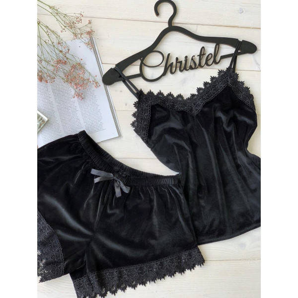 Бархатный  комплект  ( майка+шорты) от Christel