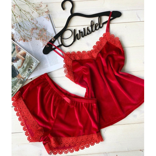 Пижама женская  ( майка+шорты) -069-7