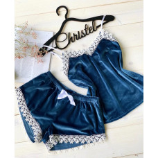 Пижама женская ( майка+шорты)-069-8