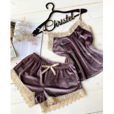 Пижама женская ( майка+шорты)-069-9