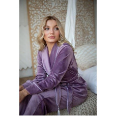 Модель 090-24    Плюшевая пижамка (Халат+штаны)