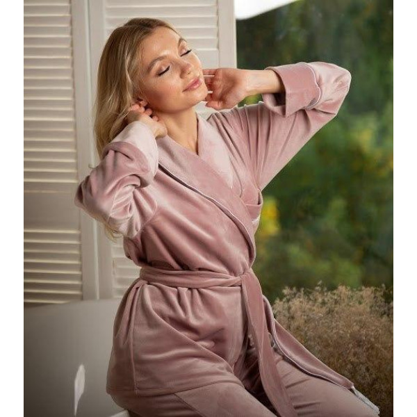 Невероятно нежные и прятные к телу бархатные пижамки. Не упусти возможность заказать пижамку по скидке!!! Качественный пошив! Модель 090-30