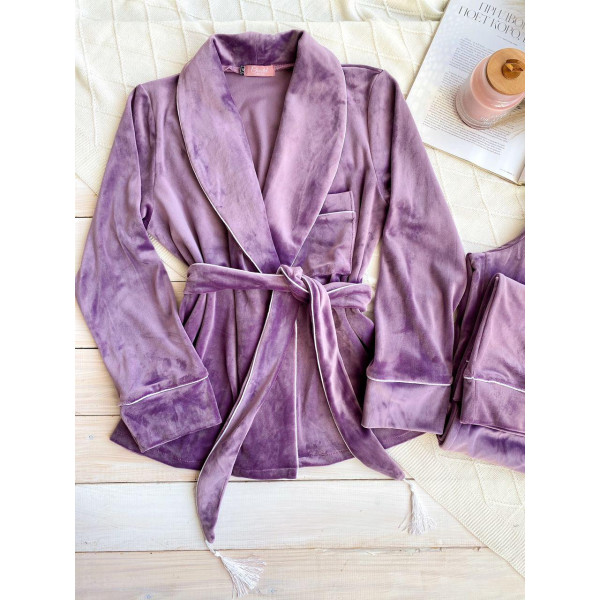 Невероятно нежные и прятные к телу бархатные пижамки. Не упусти возможность заказать пижамку по скидке!!! Качественный пошив! Модель 090-8