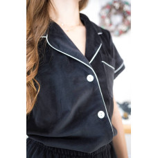 мод 099-1 Плюшевый комплект двойка : рубашка (короткий рукав) +шорты