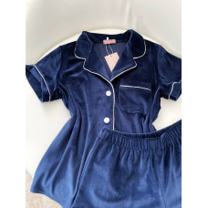 мод 099-10 Плюшевый комплект двойка : рубашка (короткий рукав) +шорты
