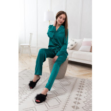 мод 110-3 Шелковая пижама Рубашка + Брюки.