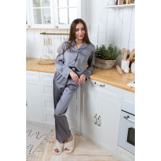 мод 110-7  Шелковая пижама Рубашка + Брюки.