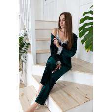 мод 109-2  Комплект 3ка (халат+майка+брюки)