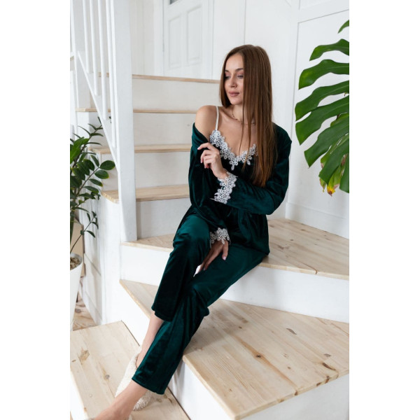 мод 109 Комплект 3ка (халат+майка+брюки)