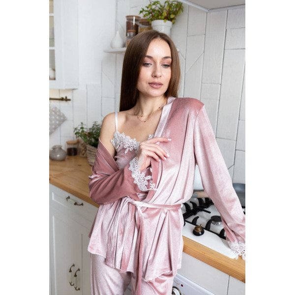 мод 109 Комплект 3ка (халат+майка+брюки)