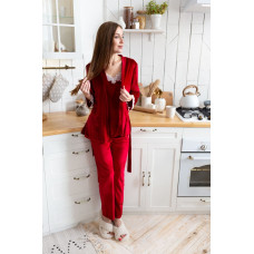 мод 109-5  Комплект 3ка (халат+майка+брюки)