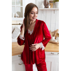 мод 109-5  Комплект 3ка (халат+майка+брюки)